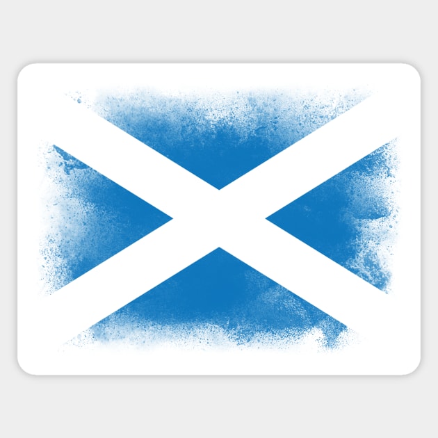 Scotland Flag Sticker by psychoshadow